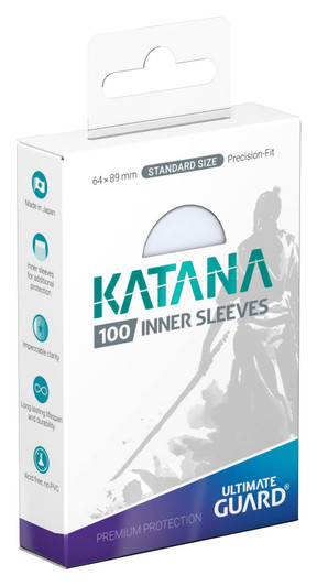 Ultimate Guard Katana Sleeves Transparent Standard 100 Pack UGD011337