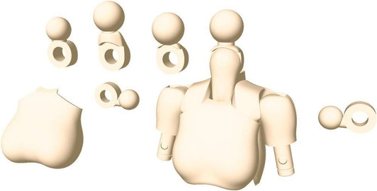 Kotobukiya Parts Megami Device M.S.G 01 Tops Set Skin Color A Plastic Model