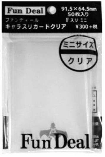 Character Sleeve Guard Clear F Sleeve Mini Size (50 Sheets)