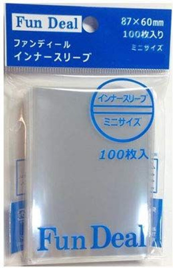Fun Deal Inner Sleeve Mini Size 100 Sheets FDS-020