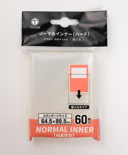 Toyger Normal Inner Super Snug Fit Card Protective Inner Sleeve 60 Pieces Hard Type Vertical Entry