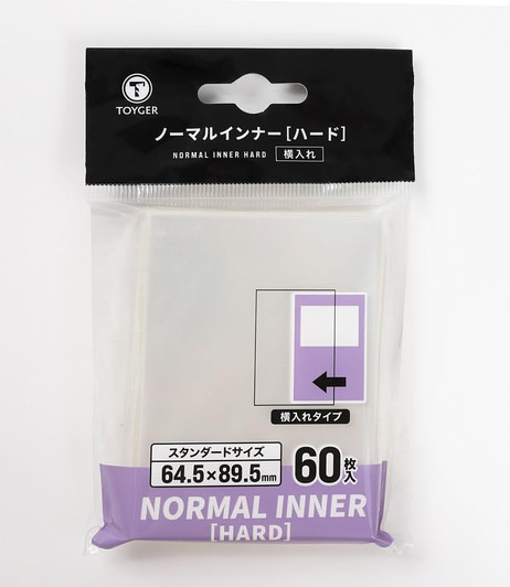 Toyger Normal Inner [Ultra Snug Fit Inner Sleeve Protects Cards] 60 Pieces (Hard Type Side Loading)