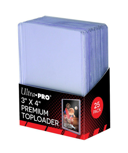 Ultra Pro Toploader Holder Premium (All Clear) Box (25 Pieces)