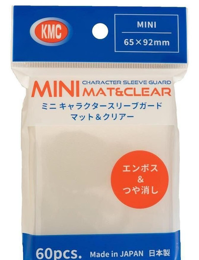 KMC Mini Character Sleeve Guard Matte & Clear (60 Pieces)