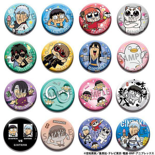 Megahouse MegaHouse Gintama X Bukubu Okawa Gintama Oshanti Can Badge Collection (16 Piece Box) 