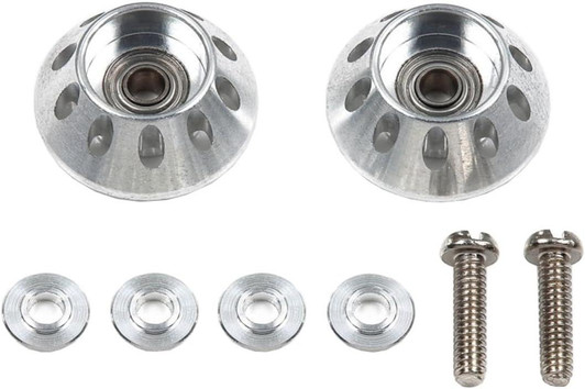  Tamiya 95683 Mini 4WD HG Lightweight 13mm Tapered Aluminum Ball-Race Rollers (Ringless) 