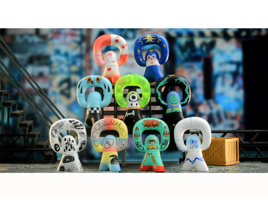 52Toys Blindbox Qtage Artist Series 8-Piece Box