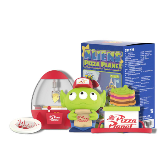 52Toys Blind Box X Toy Story Aliens' Pizza Planet Series Miniature Trading Figure Blind Box Collection Figure Mini Size Pre-Painted Gacha Desktop Deco