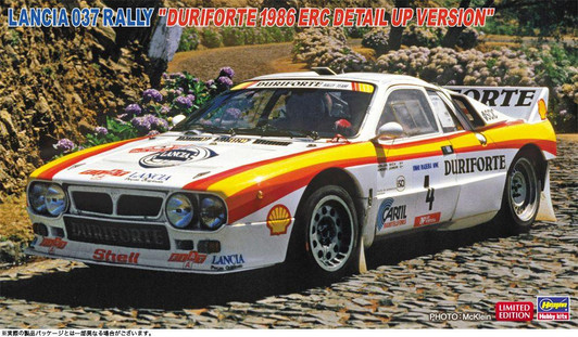  Hasegawa 1/24 Lancia 037 Rally Duriforte 1986 ERC Detail Up Version Plastic Model 