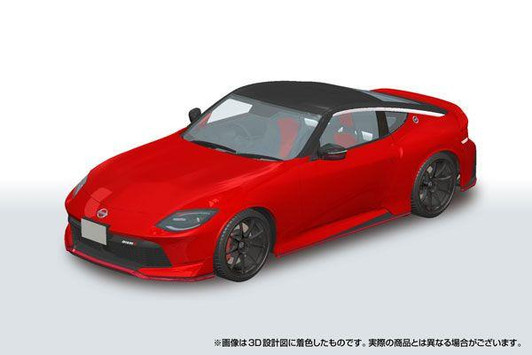  Aoshima RakuPla Snap Car RZ34 Fairlady Z NISMO 2024 Carmine Red Plastic Model 