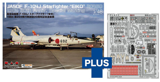  Platz 1/48 JASDF F-104J Starfighter "Glory" 1984 204th Squadron Aircraft Plastic Model 