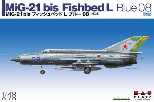  Platz 1/48 MiG-21 Bis Fishbed L Blue 08 Plastic Model 