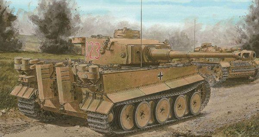  DRAGON 1/35 WW II German Tiger I Early Production Model Oxenkopf Operation 1943 Magic Tracks/Aluminum Gun Barrel Luxury Set Plastic Model 