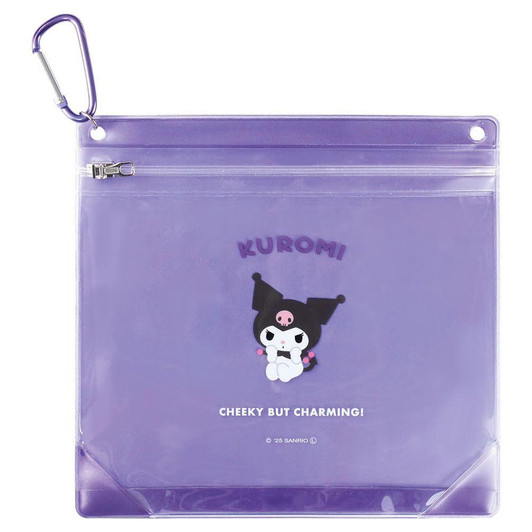  T's Factory Kuromi Carabiner Zipper Case Sanrio 