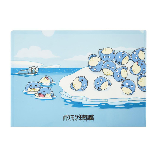  Pokemon Center Original A4 Clear File Pokemon Ecology Encyclopedia Spheal 