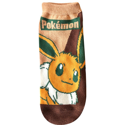 Pokemon Center Original Character Socks Eevee Bicolor Men's (25-27cm)