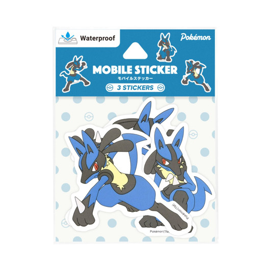 Pokemon Center Original Mobile Sticker Lucario 951F