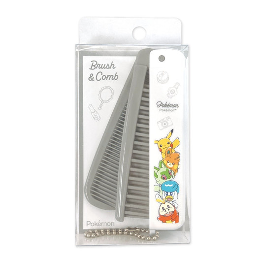 Pokemon Center Original Folding Brush & Comb / Happy Happy Day!