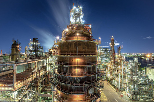 Jigsaw Puzzle Kawasaki Factory Night View Toa Oil (Furekishi Koka) (1000 Pieces)