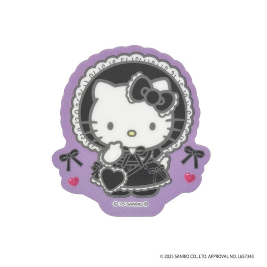 TCP Hello Kitty Die-Cut Sticker Lolita (Black)
