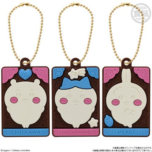  Bandai Candy Charapaki Chiikawa With Rubber Mascot Keychain Ver. (10pcs/BOX) 
