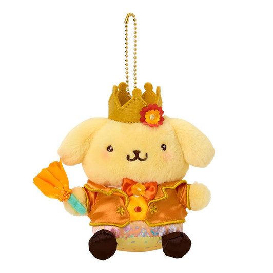  Sanrio PomPom Purin Mascot Keychain (Everyone is the Star! Exciting Design) 