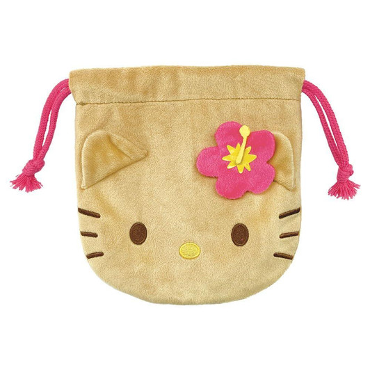  T's Factory Sanrio Hello Kitty / Sunburn Plush Drawstring Bag 