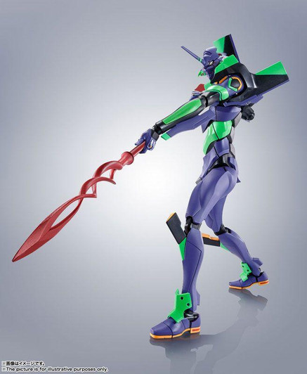  Bandai Robot Spirits Side Eva Evangelion Unit-01 w/ Spear Of Cassius Figure (Renewal Color Edition) 