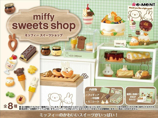  Re-ment Miffy Sweets Shop Complete BOX 8pcs 