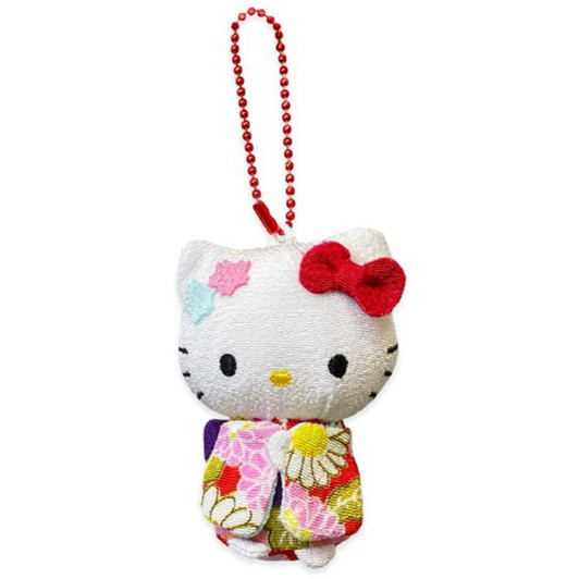  Asunarosya Sanrio C Kimono Chirimen Mascot 8 CM Hello Kitty 