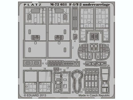  Platz 1/72 JASDF F-1 Undercarriage Detail-up Parts 