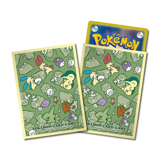 Pokemon Center Original Pokemon Card Game TCG Deck Sleeves PokePale Substitute [Yellow] 