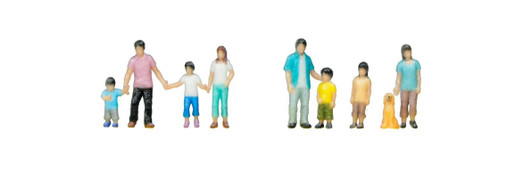 Kato 24-237N Model People: Families (N scale)
