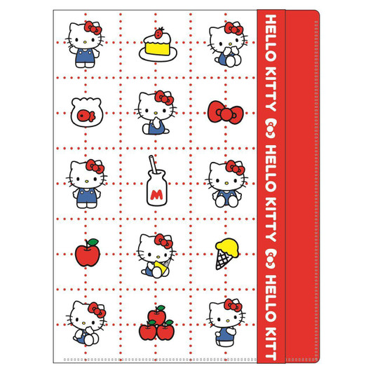 T's Factory Sanrio Logo Belt 6 + 1 Clear File Kitty Standard 