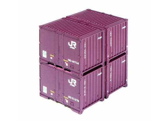 Kato 23-350-A 2-tiered Container 19D (New Paint - 4 Pieces) Set Of 6 (N scale)