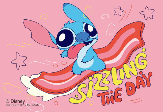 Yanoman Jigsaw Puzzle Food Rush / Stitch (Bacon) (70 Pieces) 