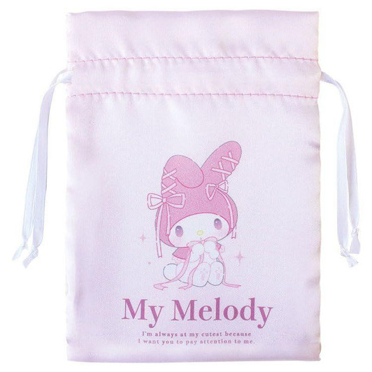  T's Factory Sanrio Satin Drawstring Bag Ballet Core / My Melody 