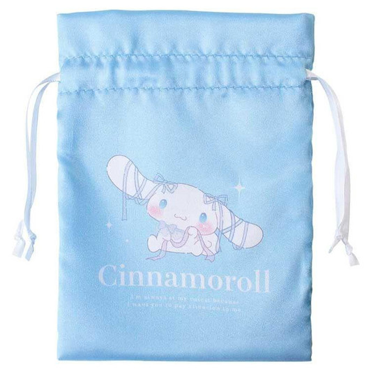  T's Factory Sanrio Satin Drawstring Bag Ballet Core / Cinnamoroll 