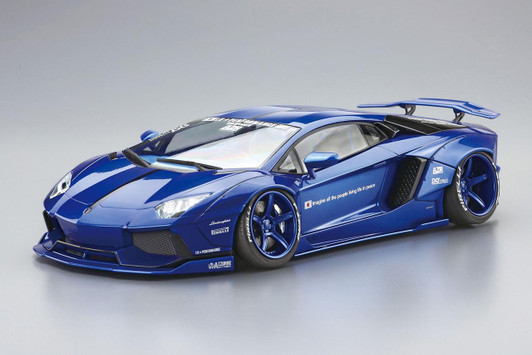 Aoshima 1/24 Liberty Walk No.18 LB Works Lamborghini Aventador Ver.2 Plastic Model 