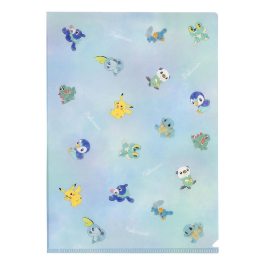 Pokemon Center Original Clear File C (Pikachu & Water Type)