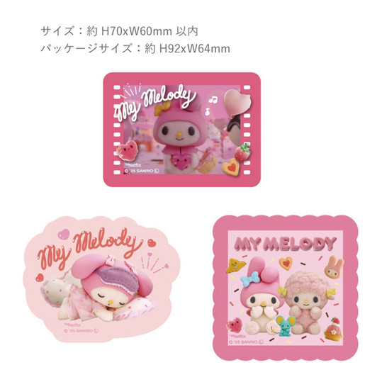 T's Factory Sanrio Clear Sticker Set My Melody & Kuromi My Melody
