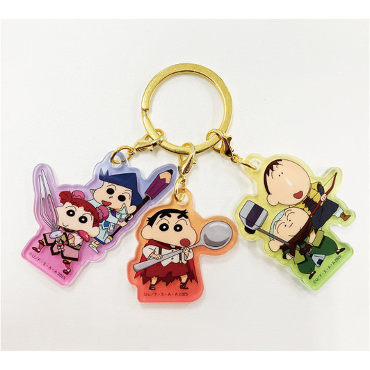T's Factory Shinchan 3 Charm Keychain Kasukabe Dancers