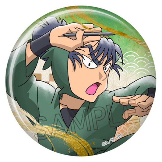 TwinCre Nintama Rantaro Foil Stamped Can Badge Kema Ruzaburo