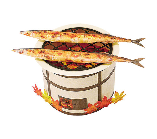 Sanrio Other Message Card Autumn Grilled Pacific Saury Paper and Others JAU 30-5 507288