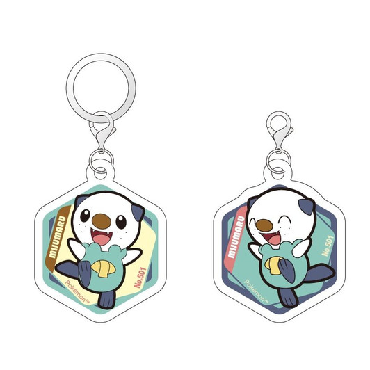 Pokemon Center Original Acrylic Marker Charm Set Vol.3 Oshawott