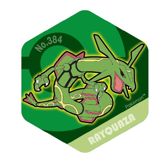 Pokemon Center Original Honeycomb Acrylic Magnet BIG Vol.4 Rayquaza