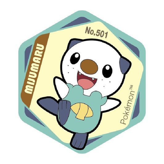 Pokemon Center Original Honeycomb Acrylic Magnet Vol.7 Oshawott