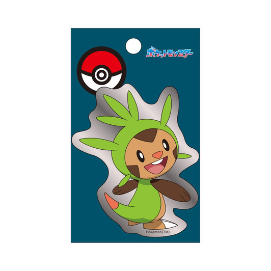 Pokemon Center Original Silver Sticker Chespin