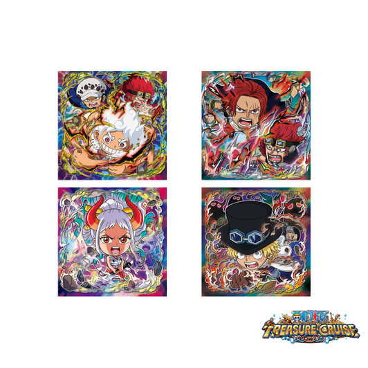  Bandai Candy Niformation One Piece Great Pirate Sticker Collection Wafers LOG.13 