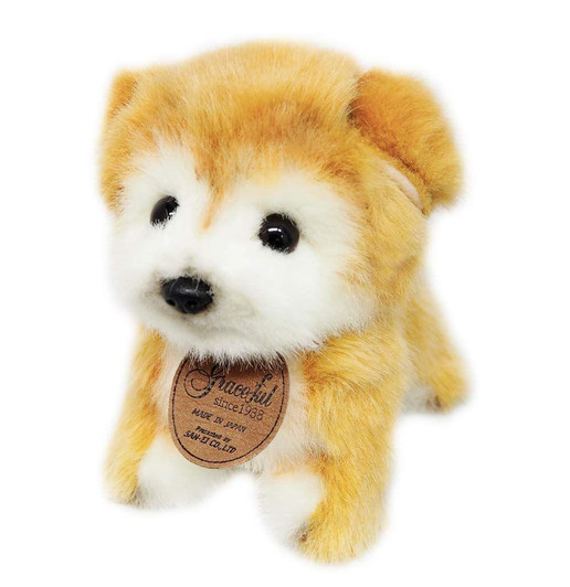  San-ei Graceful Puppy Series Akita Dog Standing Plush Toy 